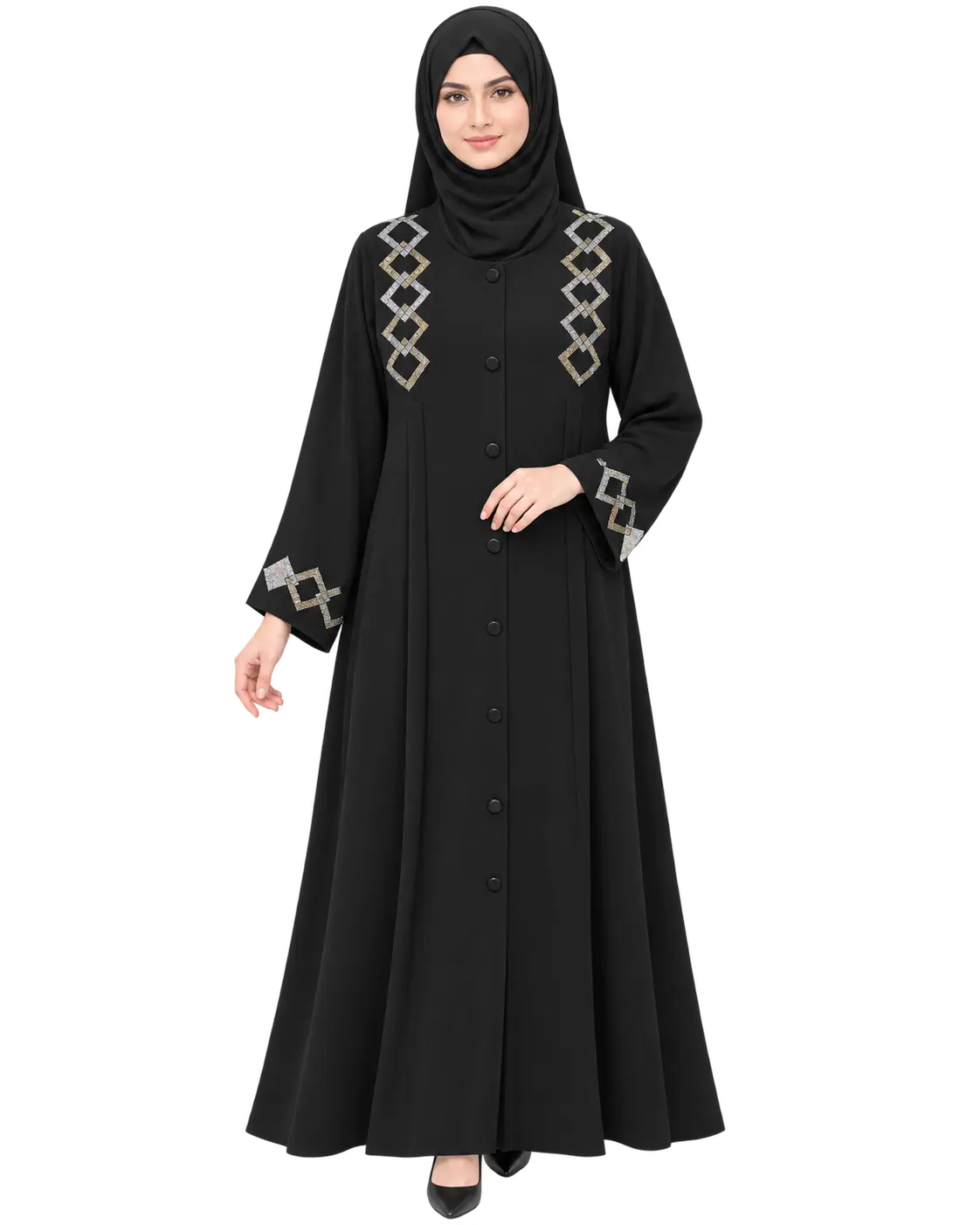 Onyx Pattern Abaya