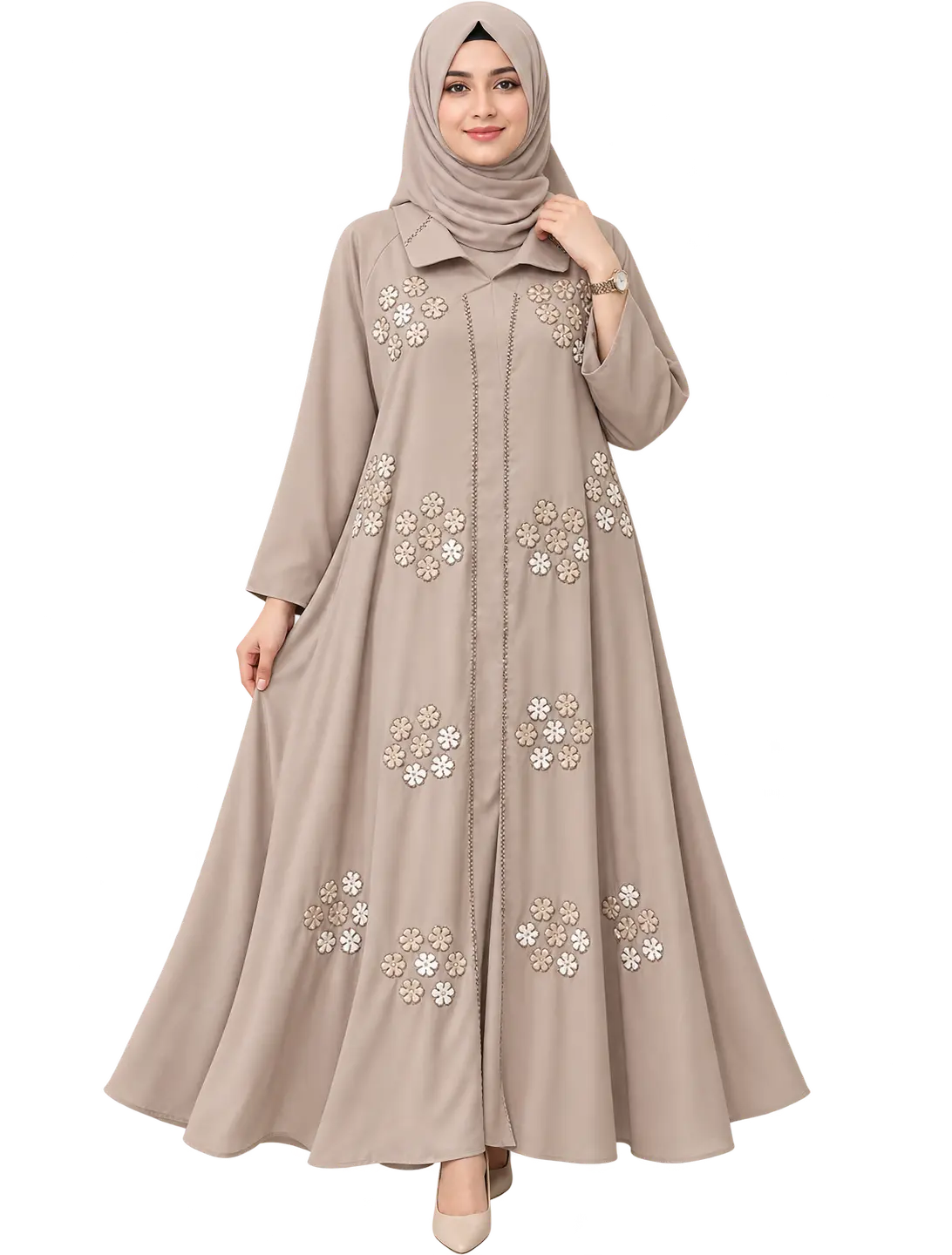 Beige Designer Niqab